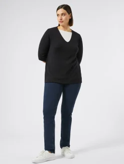 Jeans Wonder fit in denim compatto*Marina Rinaldi New
