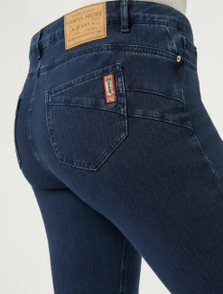 Jeans Wonder fit in denim compatto*Marina Rinaldi New