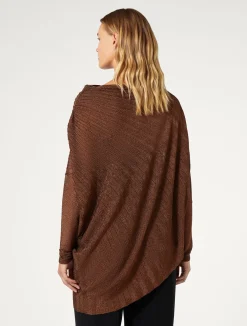 Maglia asimmetrica a coste*Marina Rinaldi Outlet