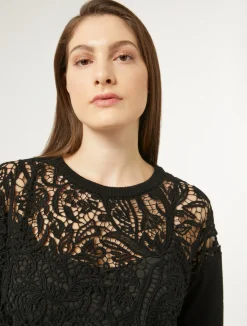 Maglia con ricamo macramè*Marina Rinaldi Hot