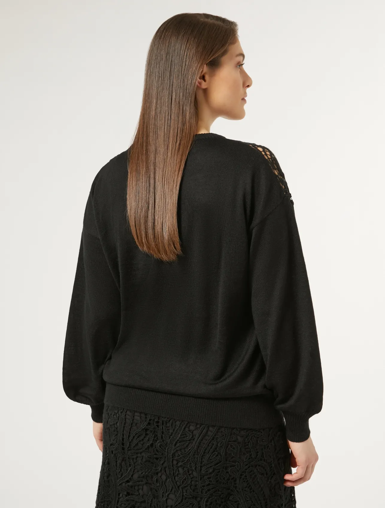 Maglia con ricamo macramè*Marina Rinaldi Hot