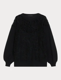 Maglia con ricamo macramè*Marina Rinaldi Hot
