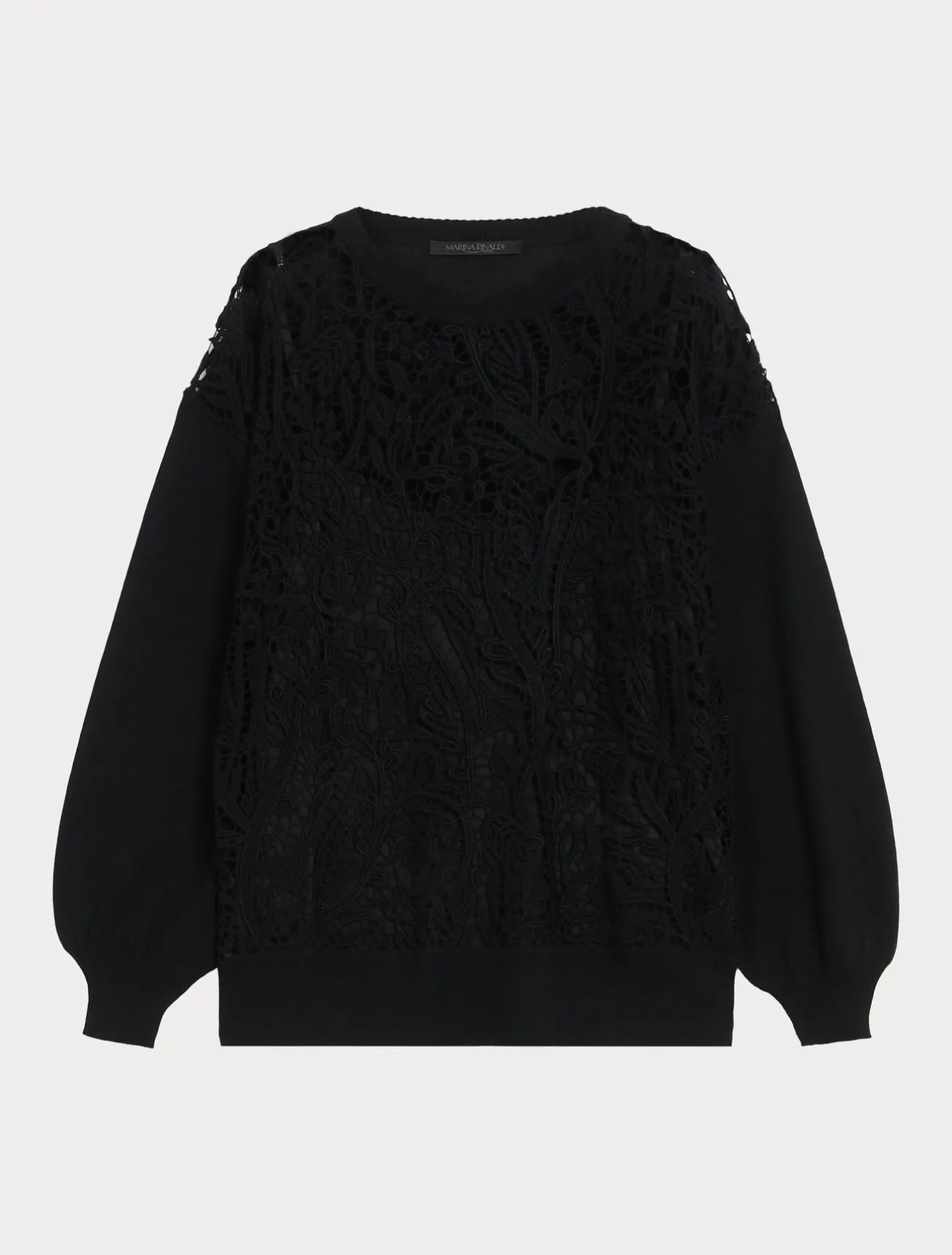 Maglia con ricamo macramè*Marina Rinaldi Hot