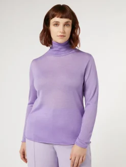 Maglia dolcevita in seta e cachemire*Marina Rinaldi Outlet