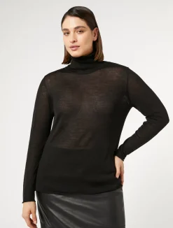 Maglia dolcevita in seta e cachemire*Marina Rinaldi New