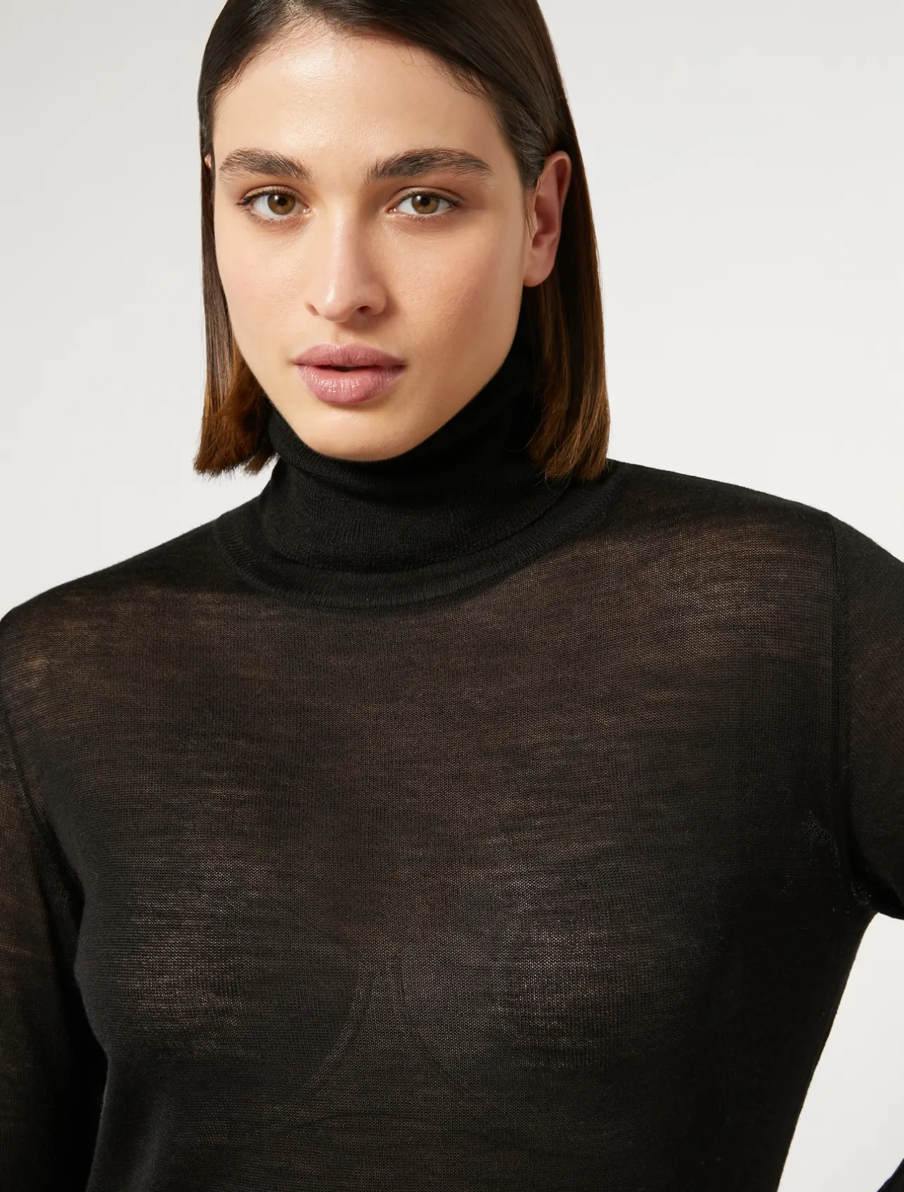 Maglia dolcevita in seta e cachemire*Marina Rinaldi New