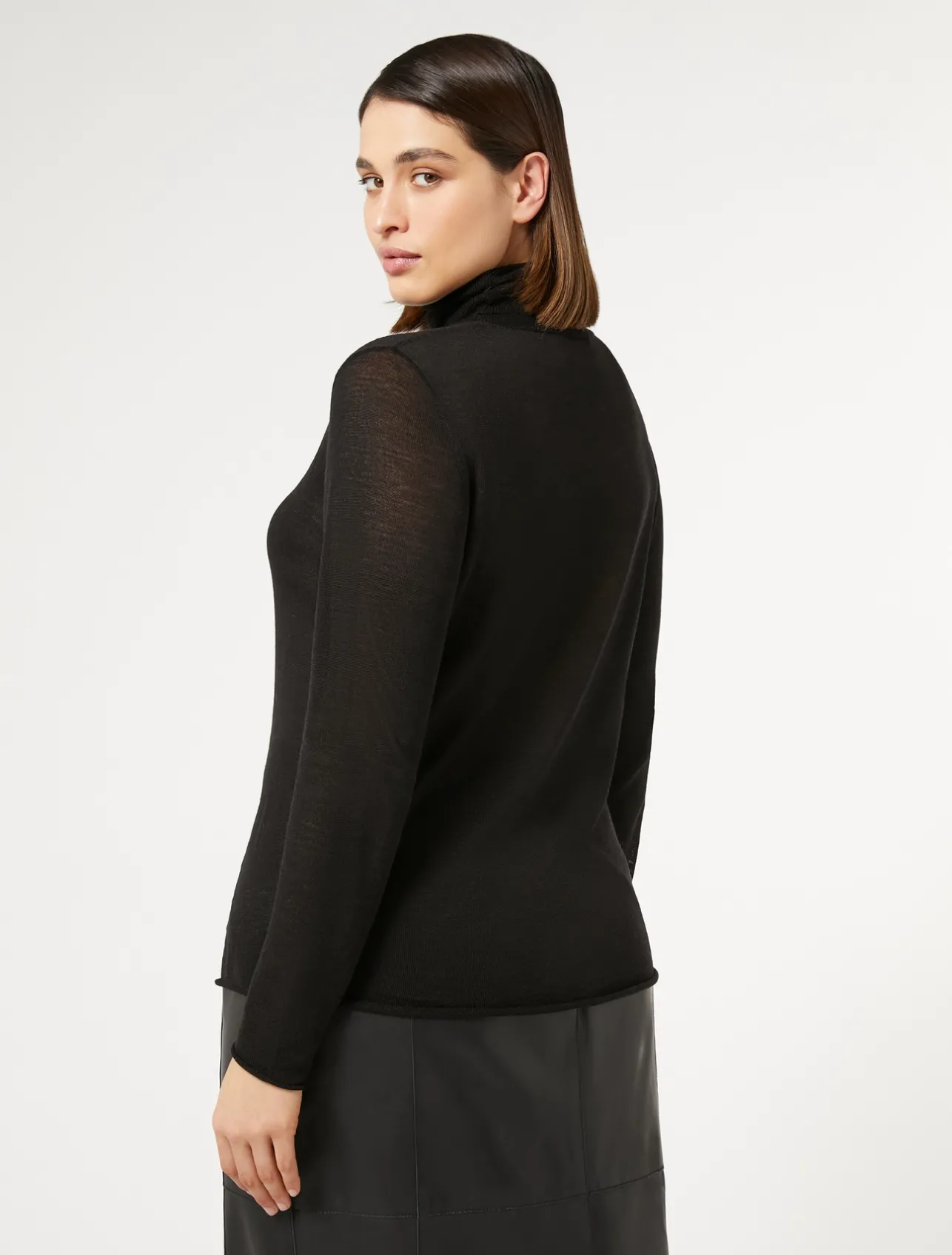 Maglia dolcevita in seta e cachemire*Marina Rinaldi New