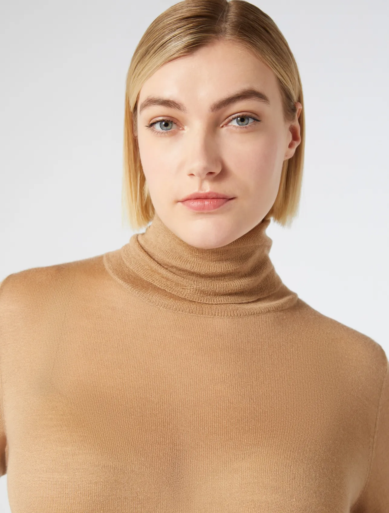 Maglia dolcevita in seta e cachemire*Marina Rinaldi New