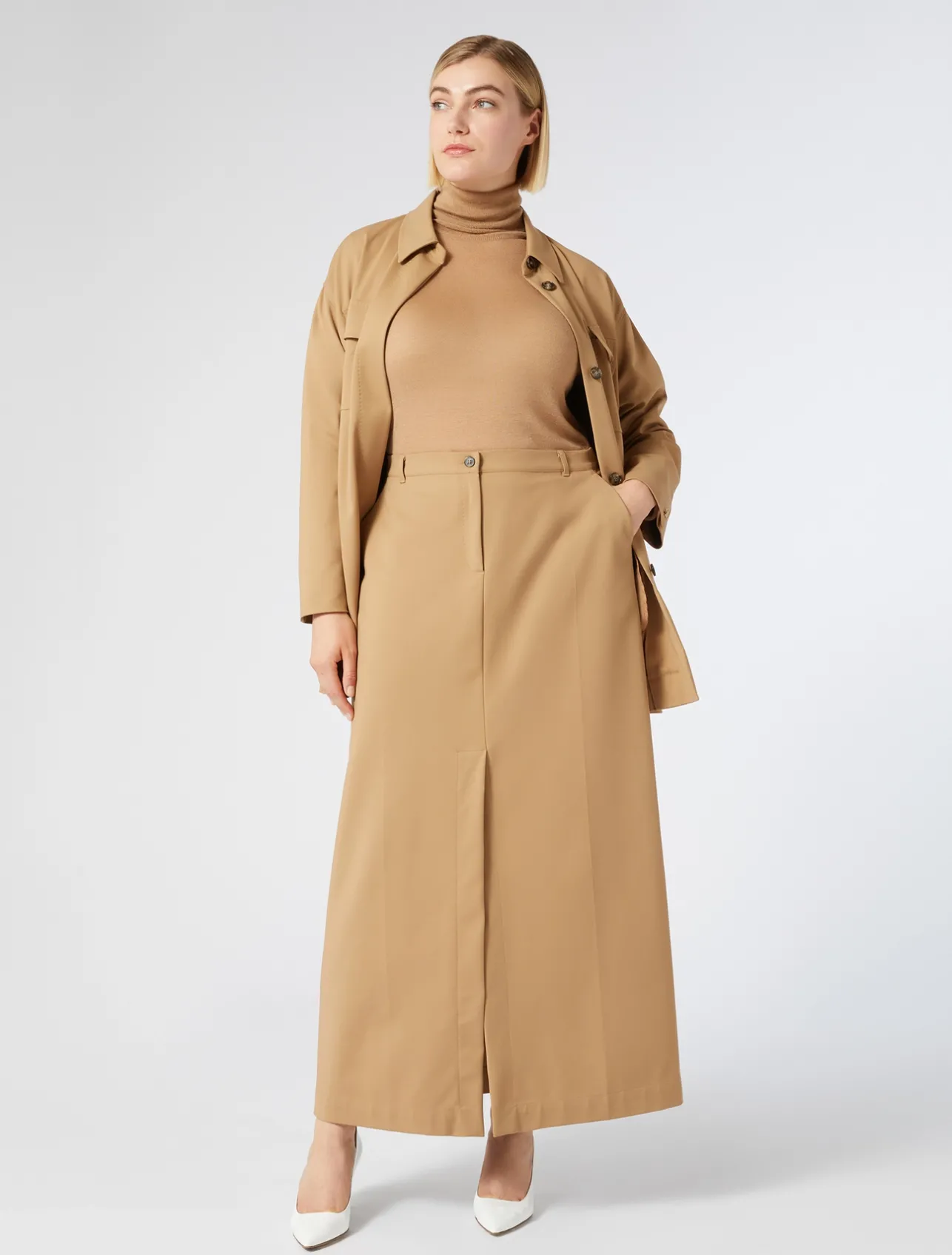 Maglia dolcevita in seta e cachemire*Marina Rinaldi New