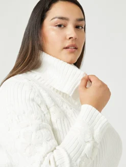Maglia in cotone con ricami*Marina Rinaldi Fashion
