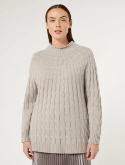Maglia in misto cachemire a trecce*Marina Rinaldi Sale