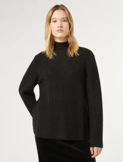 Maglia in misto lana con strass*Marina Rinaldi Sale