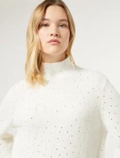 Maglia in misto lana con strass*Marina Rinaldi New