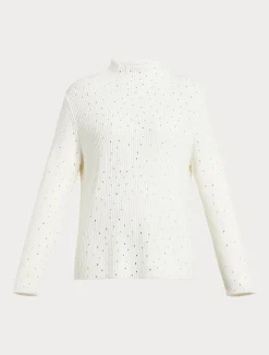 Maglia in misto lana con strass*Marina Rinaldi New