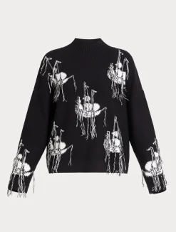 Maglia in misto lana jacquard*Marina Rinaldi Hot