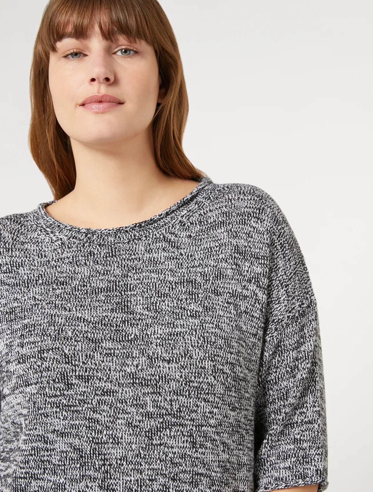 Maglia in misto lana mouliné*Marina Rinaldi Fashion