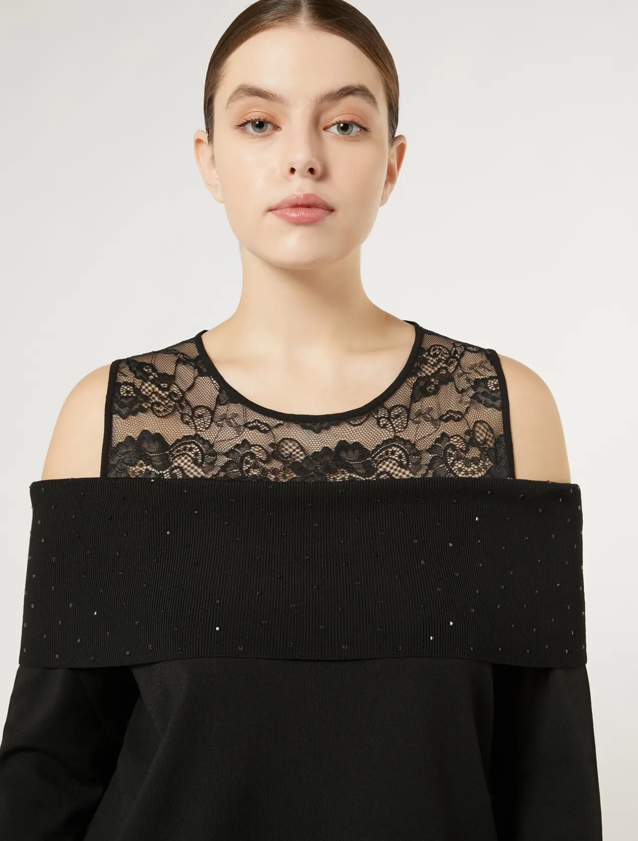 Maglia in viscosa con ricamo*Marina Rinaldi Hot