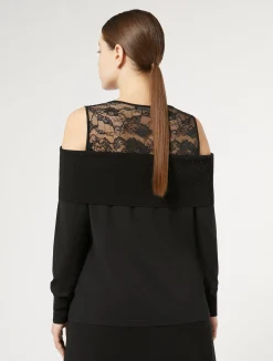 Maglia in viscosa con ricamo*Marina Rinaldi Hot