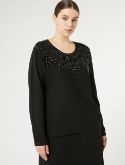 Maglia in viscosa con ricamo*Marina Rinaldi Best