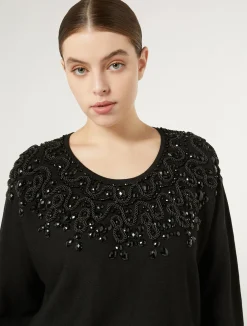 Maglia in viscosa con ricamo*Marina Rinaldi Best