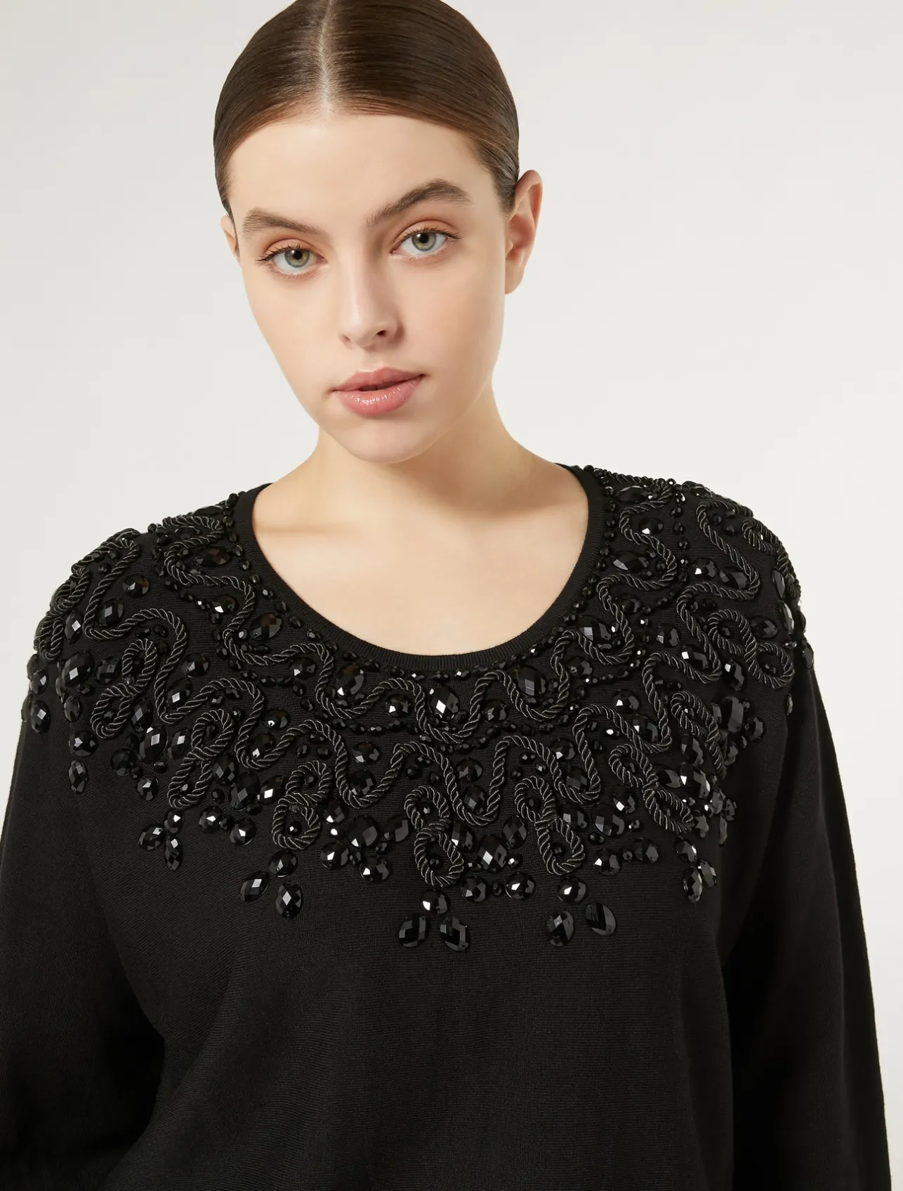 Maglia in viscosa con ricamo*Marina Rinaldi Best