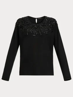 Maglia in viscosa con ricamo*Marina Rinaldi Best