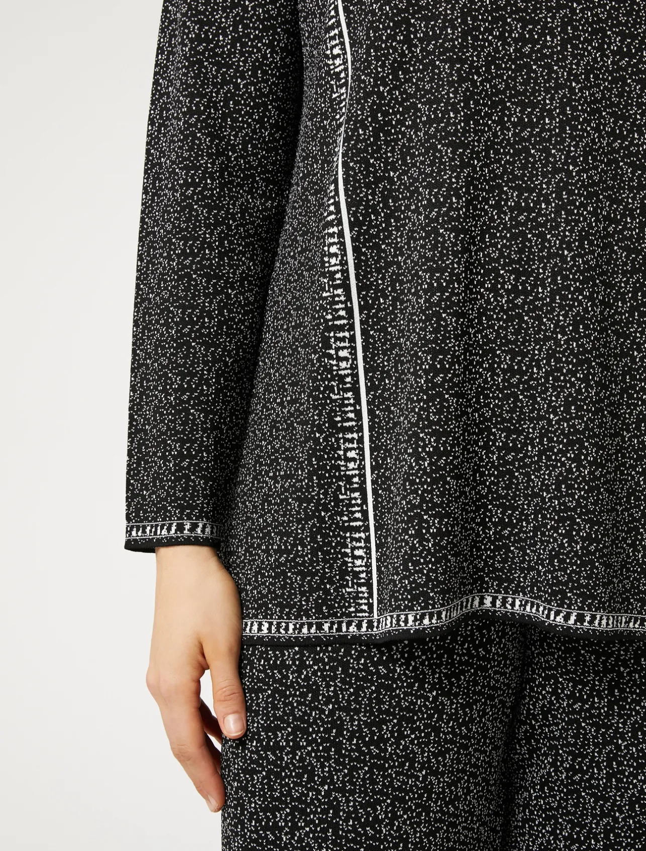 Maglia in viscosa jacquard*Marina Rinaldi Outlet