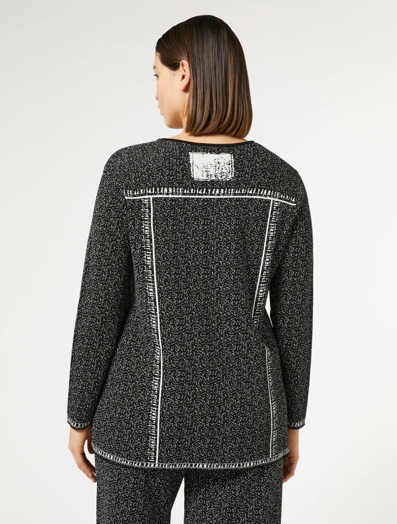 Maglia in viscosa jacquard*Marina Rinaldi Outlet