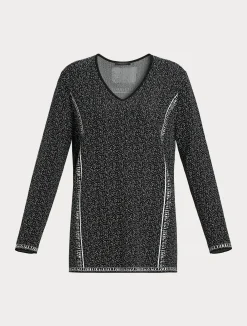 Maglia in viscosa jacquard*Marina Rinaldi Outlet