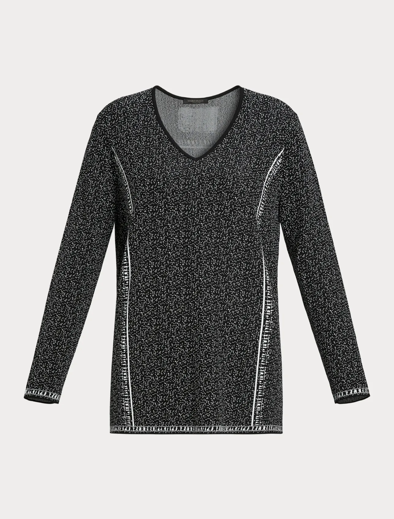 Maglia in viscosa jacquard*Marina Rinaldi Outlet