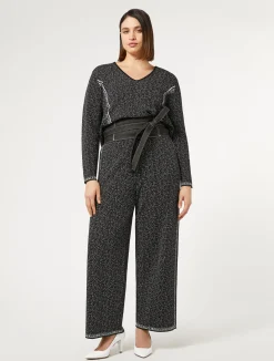 Maglia in viscosa jacquard*Marina Rinaldi Outlet