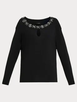 Maglia in viscosa ricamata*Marina Rinaldi Hot