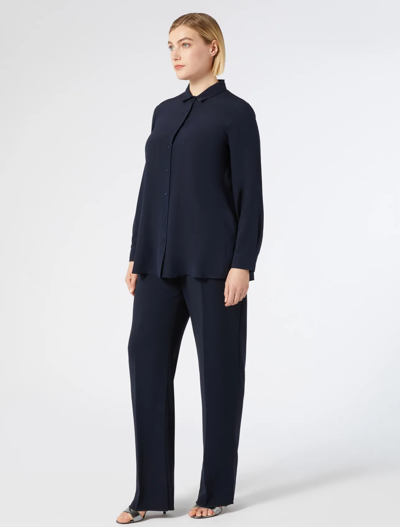 Pantaloni a sigaretta in triacetato*Marina Rinaldi Sale
