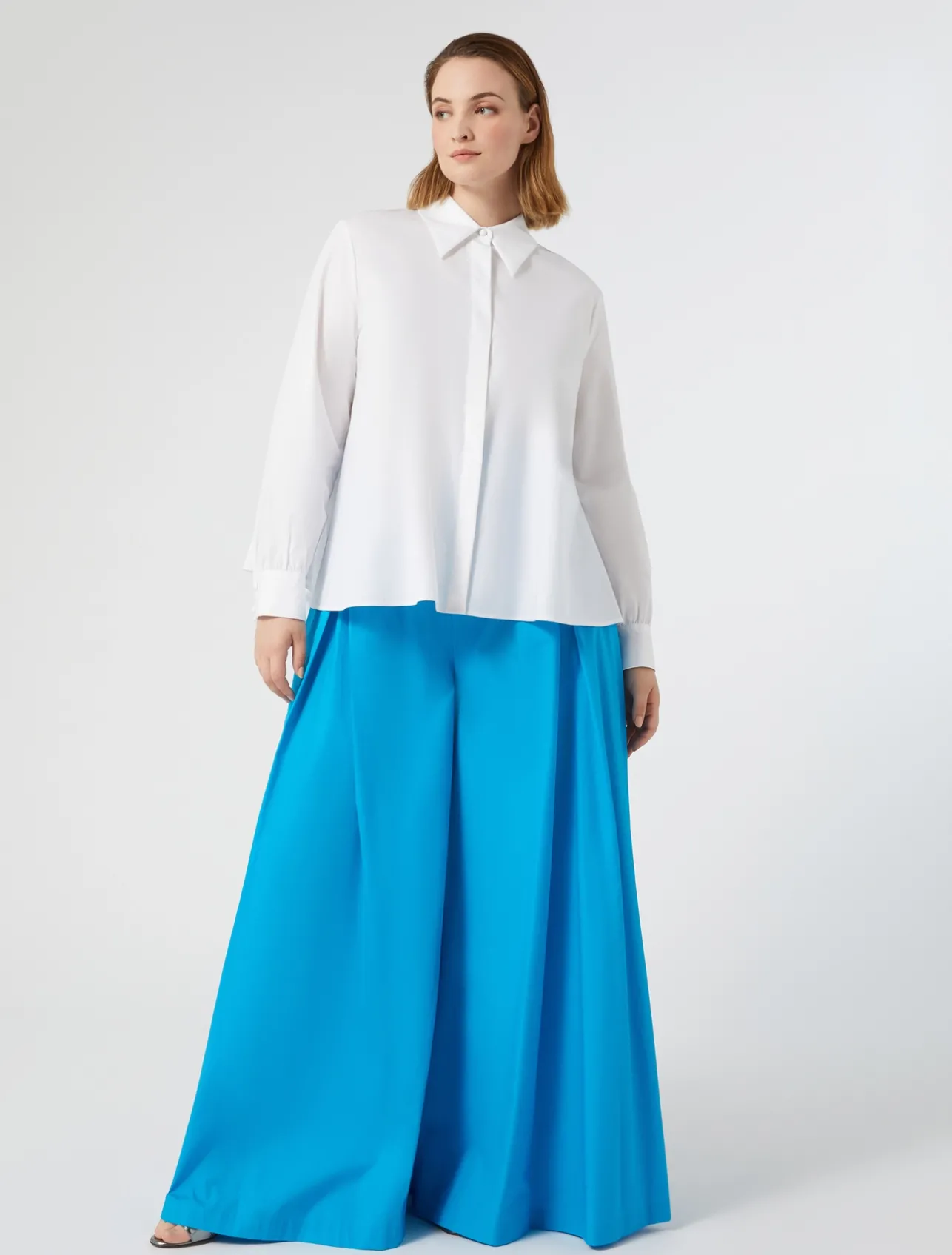 Pantaloni ampi in popeline*Marina Rinaldi Fashion