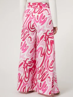 Pantaloni ampi in popeline stampato*Marina Rinaldi Fashion