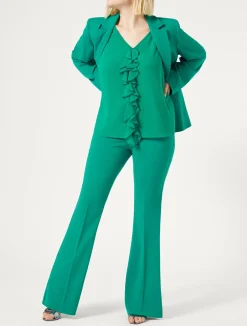 Pantaloni flare in cady*Marina Rinaldi Online