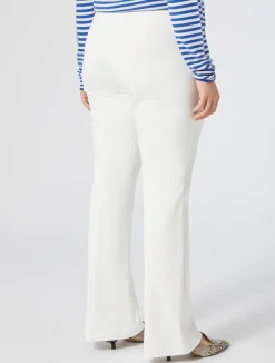 Pantaloni flare in cotone stretch*Marina Rinaldi Outlet