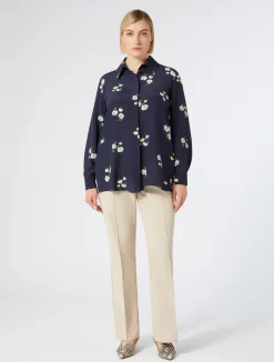 Pantaloni flare in cotone stretch*Marina Rinaldi Best