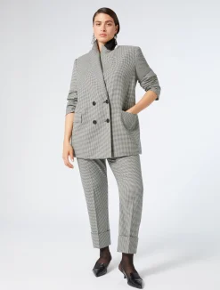 Pantaloni in batavia di lana stretch*Marina Rinaldi Sale