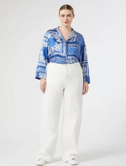 Pantaloni in bull di cotone*Marina Rinaldi Outlet