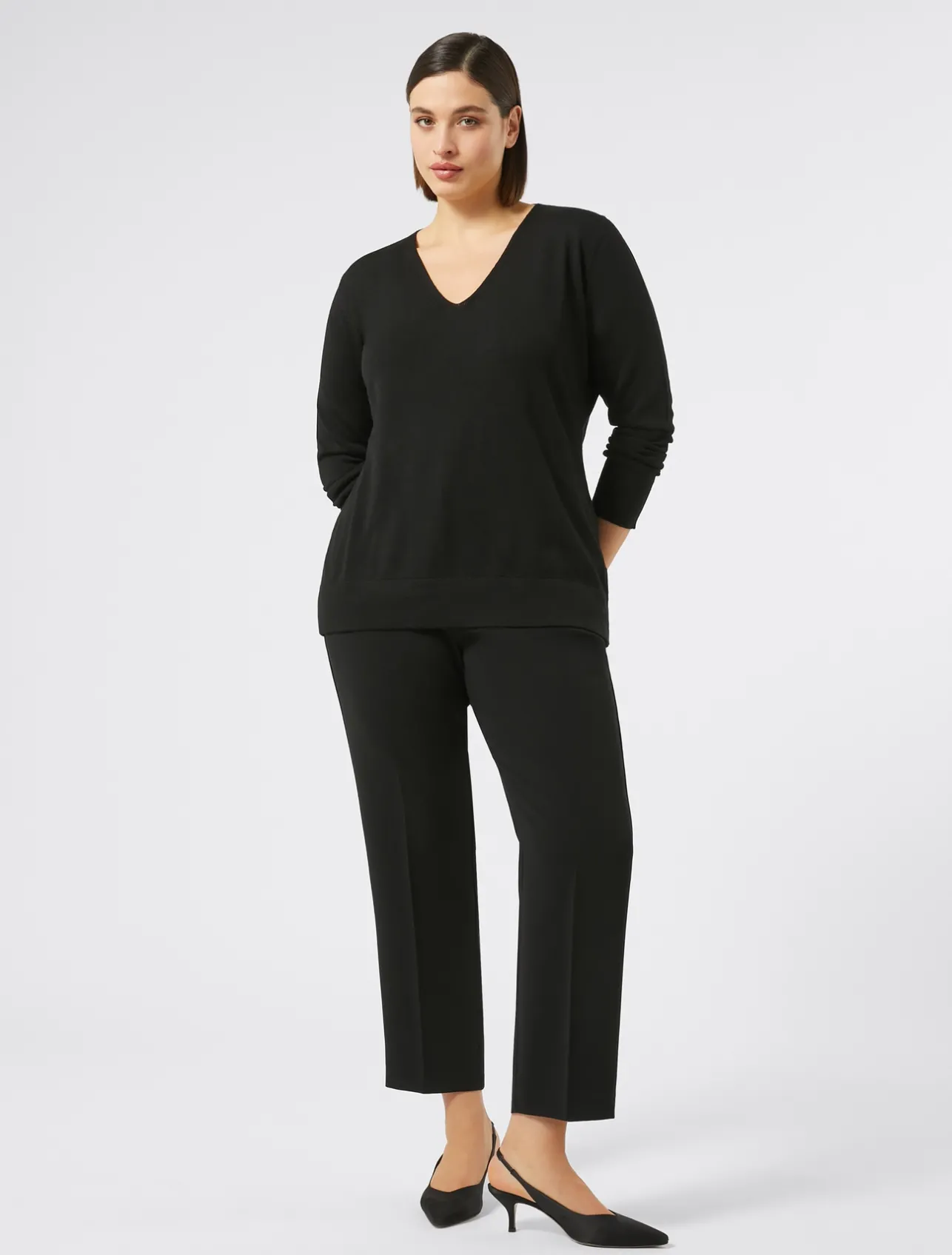 Pantaloni in cady triacetato*Marina Rinaldi Online