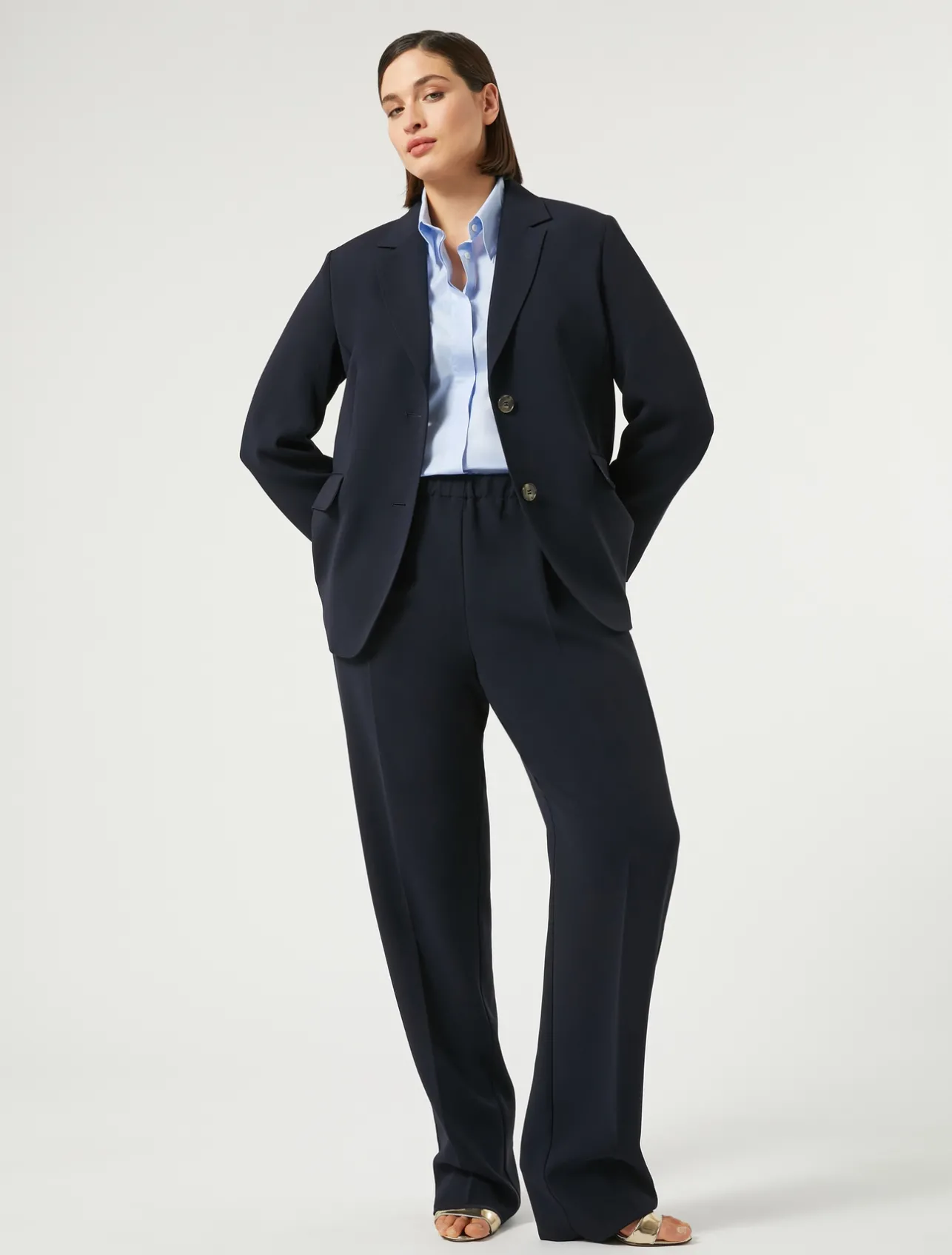 Pantaloni in cady triacetato*Marina Rinaldi Sale