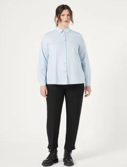 Pantaloni in crêpe di envers satin*Marina Rinaldi New