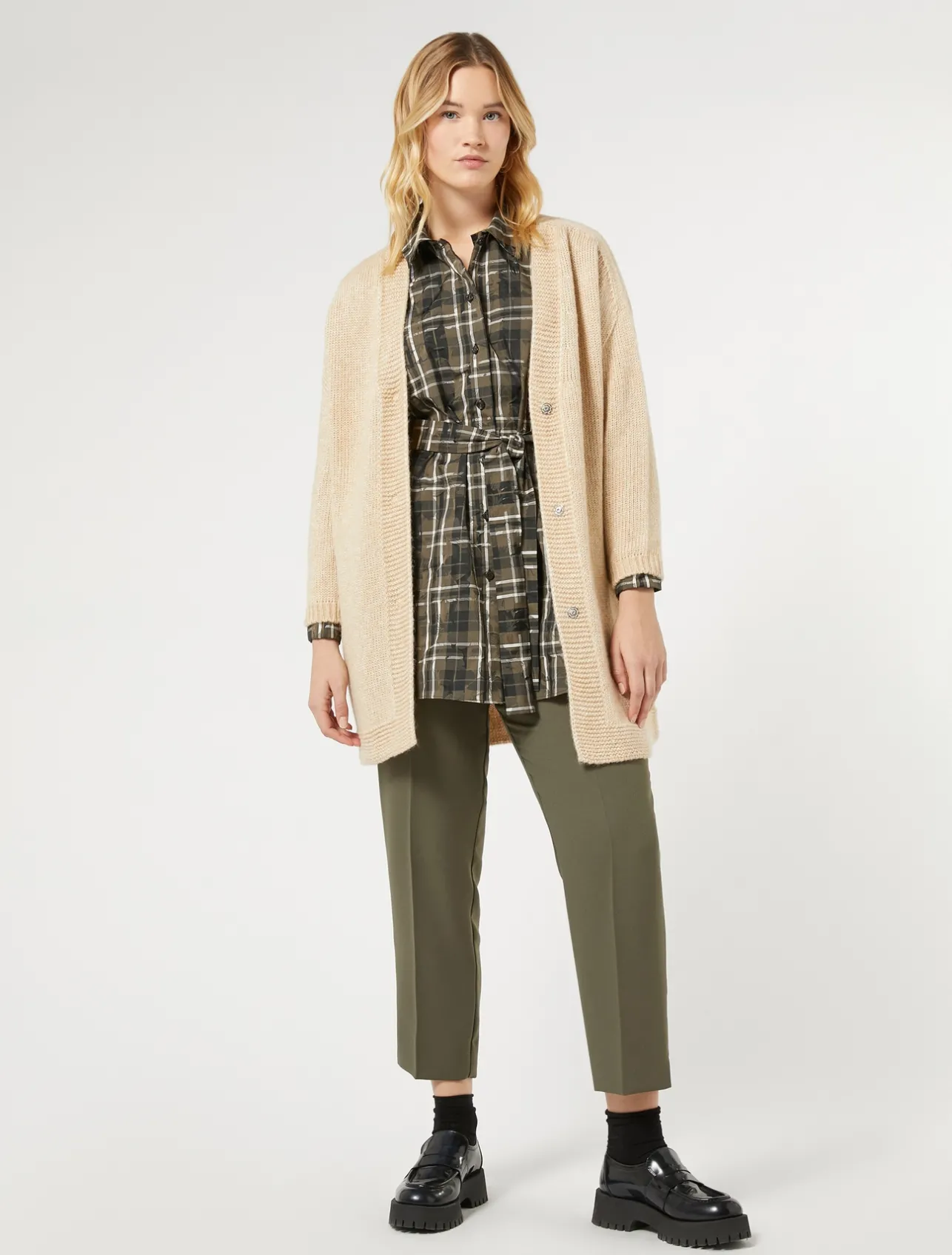 Pantaloni in crêpe di envers satin*Marina Rinaldi Outlet
