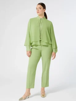 Pantaloni in crêpe envers satin*Marina Rinaldi Sale