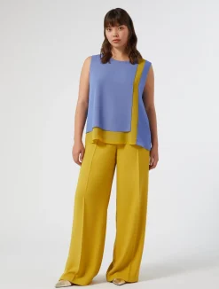 Pantaloni in crêpe envers satin*Marina Rinaldi Best