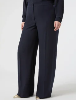 Pantaloni in crêpe envers satin*Marina Rinaldi Discount