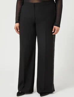 Pantaloni in crêpe envers satin*Marina Rinaldi Online