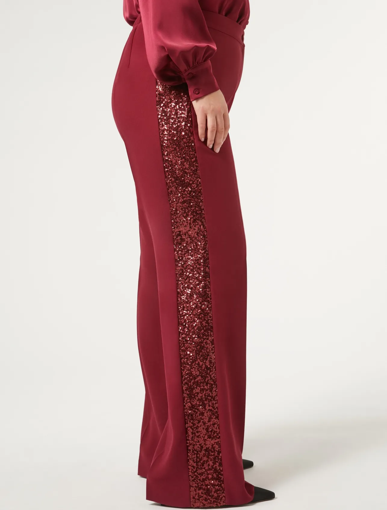 Pantaloni in crêpe envers satin*Marina Rinaldi Outlet