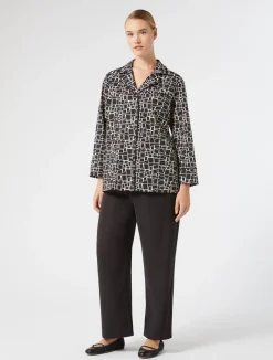 Pantaloni in crêpe envers satin*Marina Rinaldi New
